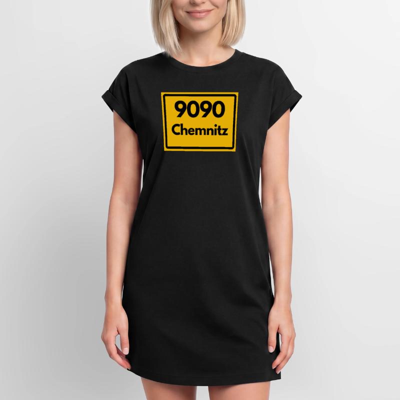 ANCIEN CODE POSTAL 9090 SAXE CODE POSTAL DE CHEMNITZ Robe T-shirt femme Premium en coton bio