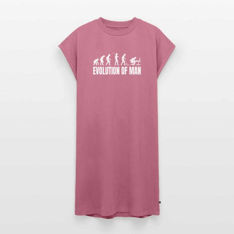 Evolution of Programmer IT Computer Coder Women's Premium Organic T-Shirt Dress
