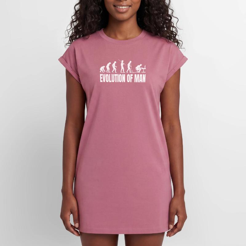 Evolution of Programmer IT Computer Coder Women's Premium Organic T-Shirt Dress