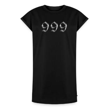 Angel Number 999 Releases - Women's Premium Organic T-Shirt Dress - black - Front - AI Model Female 172 light (172cm)