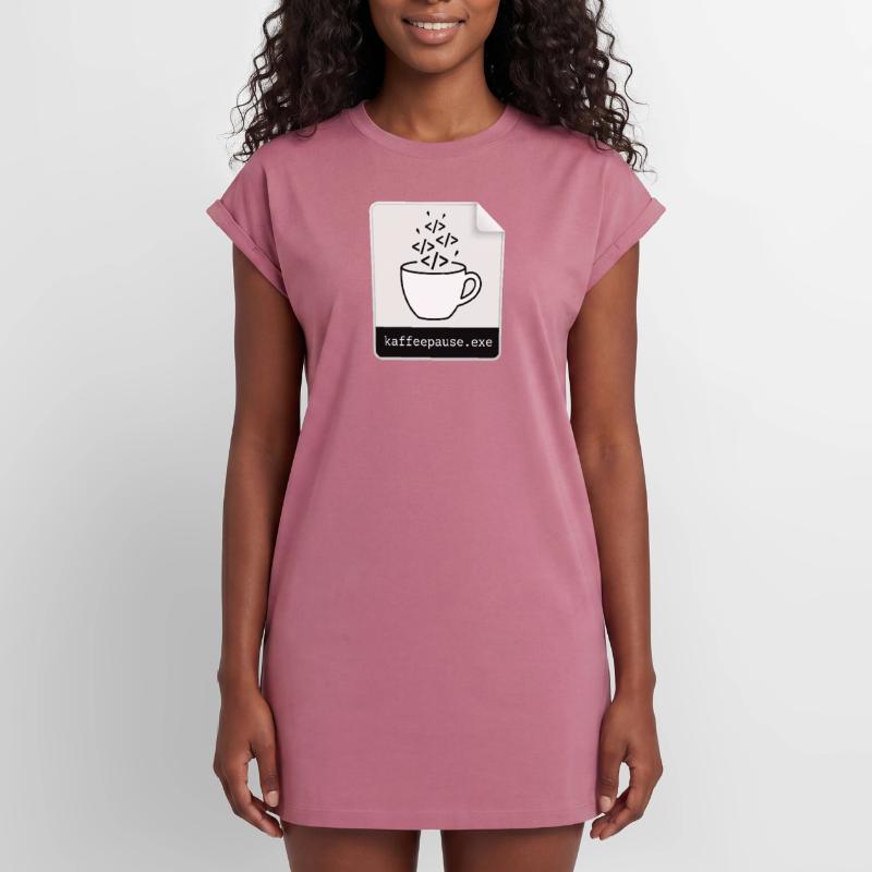 Kaffeepause.exe - IT Programmieren Informatik Code Frauen Premium Organic T-Shirt Kleid