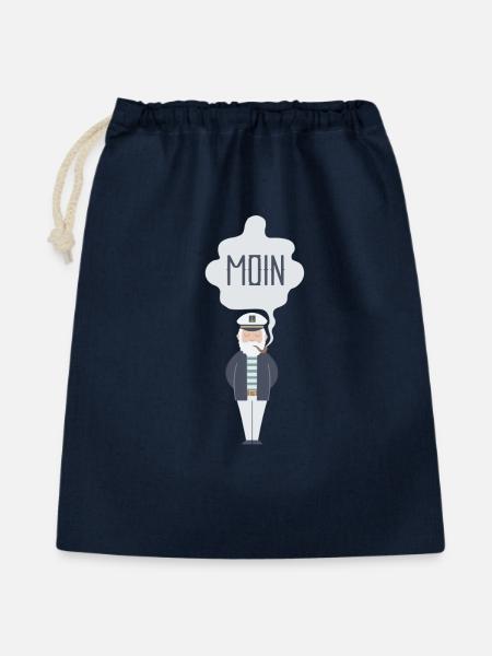 Moin - Geschenkbeutel aus Baumwolle (40 x 50 cm) - Navy
