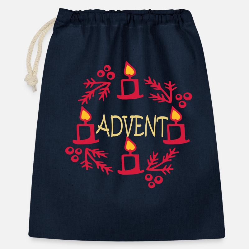 Advent - Gift Bag 40 x 50 cm - navy