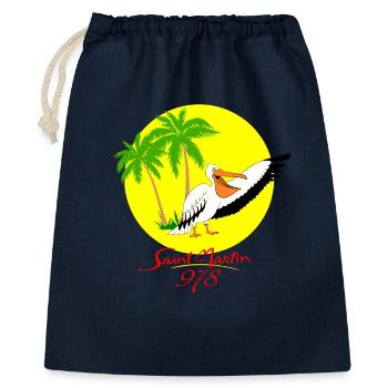 Saint-martin - Sac cadeau 40 x 50 cm - marine - Devant