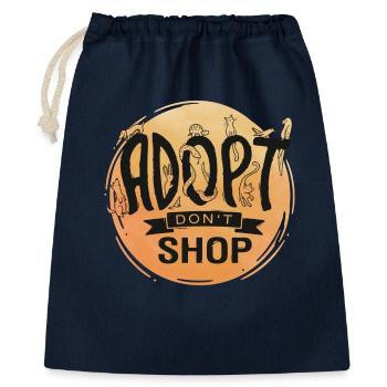 Adopt Don't Shop - Gift Bag 40 x 50 cm - navy - Front