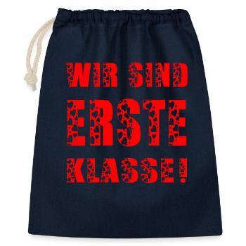 EINSCHULUNG SCHULANFANG GRUNDSCHULE - Geschenkbeutel aus Baumwolle (40 x 50 cm) - Navy - Vorne
