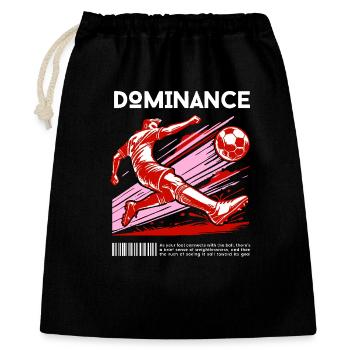 Dominance – Power Kick - Geschenkbeutel aus Baumwolle (40 x 50 cm) - Schwarz - Vorne