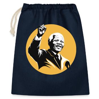 Nelson Mandela | Inspirational - Gift Bag 40 x 50 cm - navy - Front