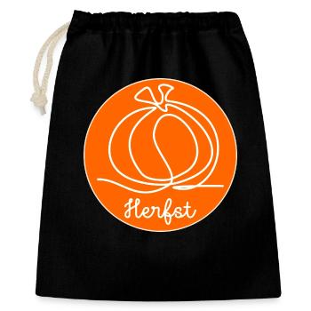 AUTUMN Pumpkin - Gift Bag 40 x 50 cm - black - Front