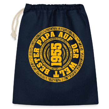 Né en 1955 - Sac cadeau 40 x 50 cm - marine - Devant