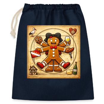 Vitruvian logo T-shirt Mannele Alsace - Gift Bag 40 x 50 cm - navy - Front