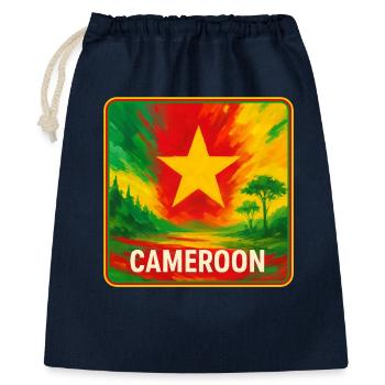 Conception de voyages au Cameroun - Sac cadeau 40 x 50 cm - marine - Devant