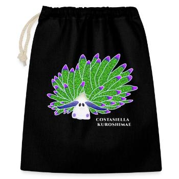 Leaf Sheep Snail, Drawing - Gift Bag 40 x 50 cm - black - Front