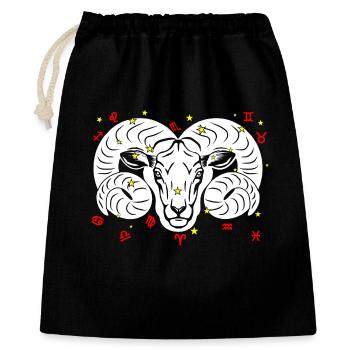 Aries color - Gift Bag 40 x 50 cm - black - Front