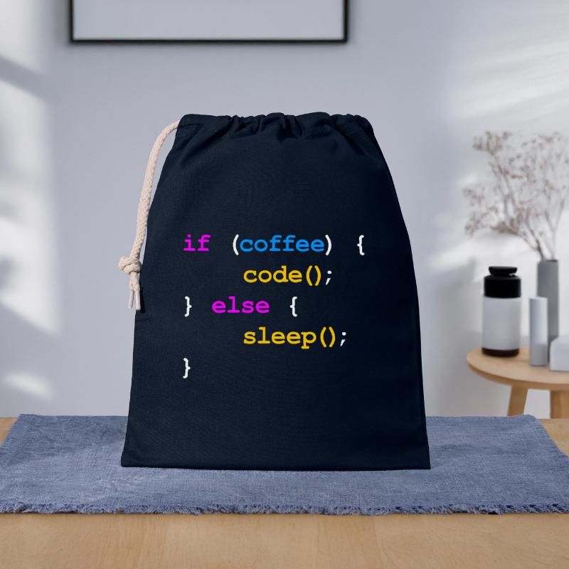 Kein Kaffee Kein Code Programmierer Informatiker Geschenkbeutel aus Baumwolle (40 x 50 cm)