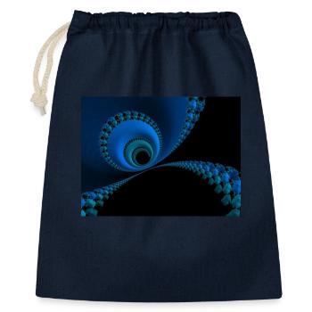 Abstraktion - Geschenkbeutel aus Baumwolle (40 x 50 cm) - Navy - Vorne