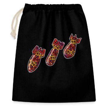 Bomb atmosphere, against war and violence - Gift Bag 40 x 50 cm - black - Front