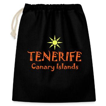 Tenerife, îles Canaries, style coucher de soleil - Sac cadeau 40 x 50 cm - noir - Devant