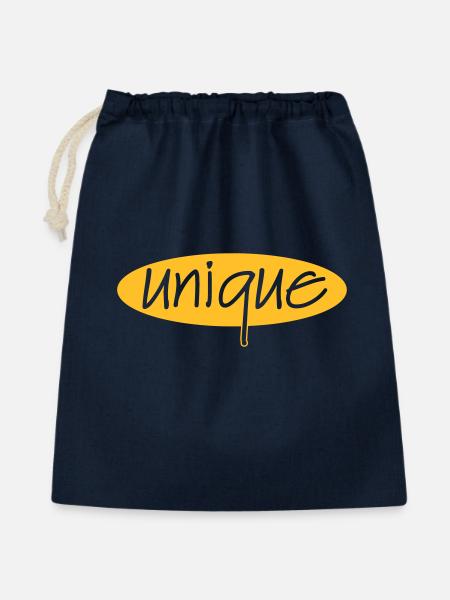 Einzigartige - Geschenkbeutel aus Baumwolle (40 x 50 cm) - Navy