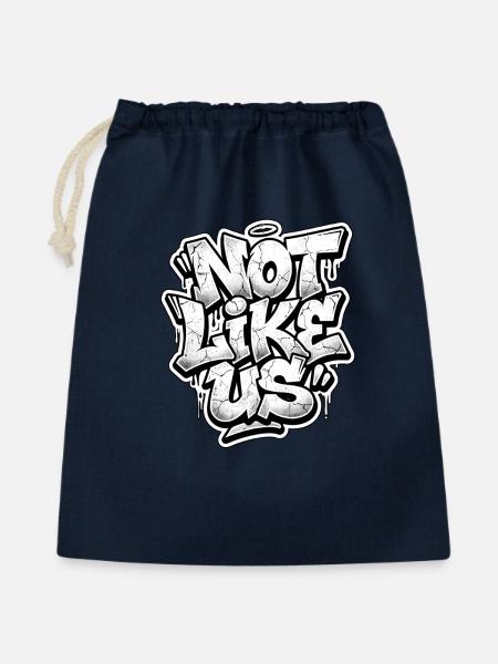 Not Like Us Berlin Graffiti - Geschenkbeutel aus Baumwolle (40 x 50 cm) - Navy