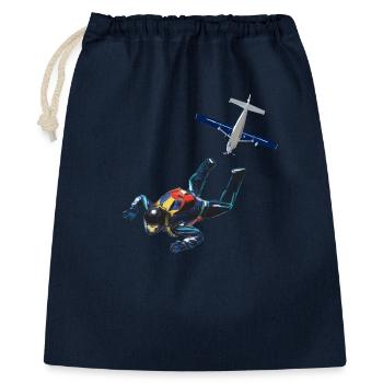 Skydiver - Geschenkbeutel aus Baumwolle (40 x 50 cm) - Navy - Vorne