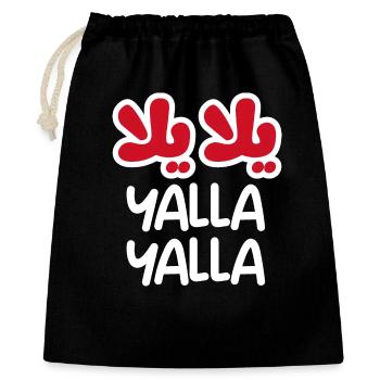 Yalla yalla (foncé) - Sac cadeau 40 x 50 cm - noir - Devant