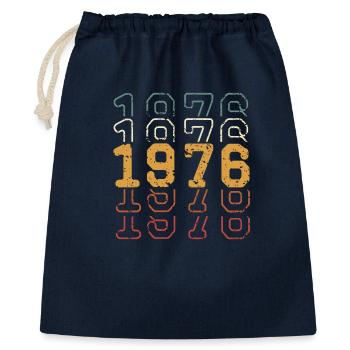 1976 - Geschenkbeutel aus Baumwolle (40 x 50 cm) - Navy - Vorne