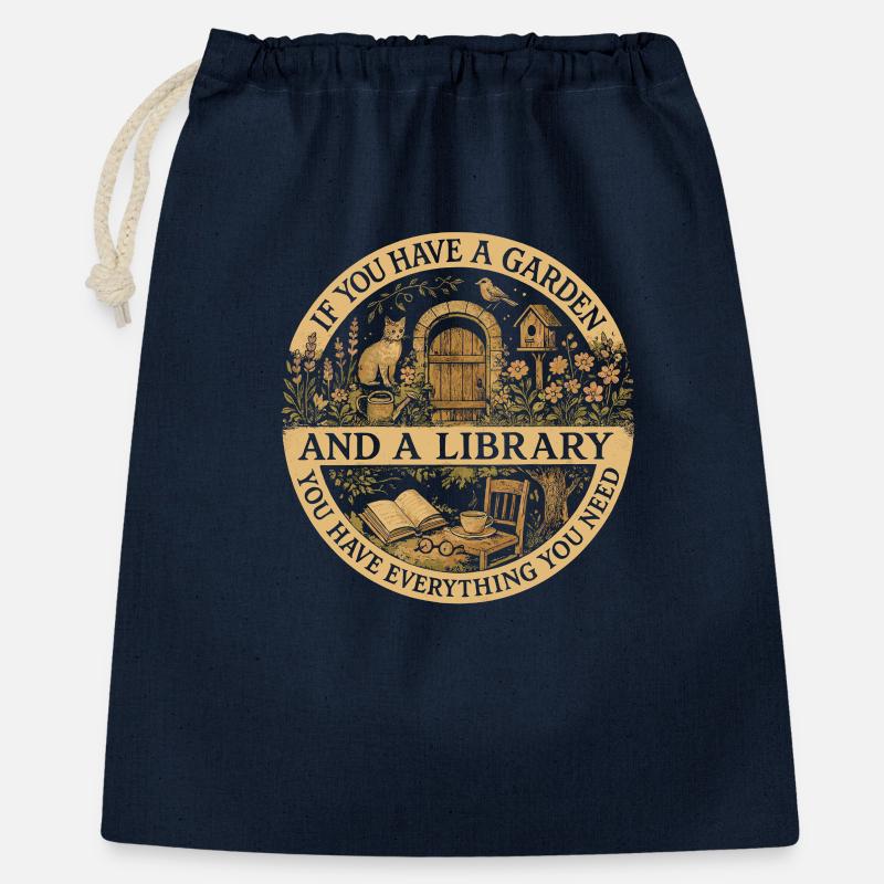 Une requête SQL va dans une barre, va dans deux T - Sac cadeau 40 x 50 cm - marine