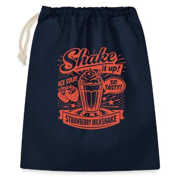 Strawberry Milkshake 50s Retro Design - Gift Bag 40 x 50 cm - navy - Front