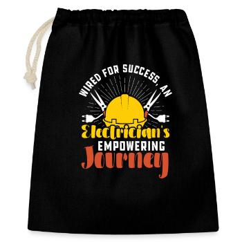 Electrician, Electronics Technician, Electrician - Gift Bag 40 x 50 cm - black - Front