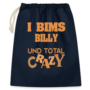 prénom Billy - Sac cadeau 40 x 50 cm - marine - Devant