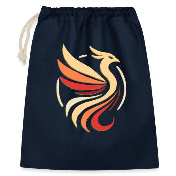 Phönix - Geschenkbeutel aus Baumwolle (40 x 50 cm) - Navy - Vorne