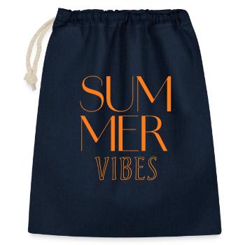 Summer Vibes Typo Design - Gift Bag 40 x 50 cm - navy - Front