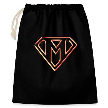 Emblème de puissance stylisé - Sac cadeau 40 x 50 cm - noir - Devant