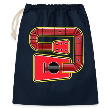 Rote Abstract Shape Gitarre - Geschenkbeutel aus Baumwolle (40 x 50 cm) - Navy - Vorne