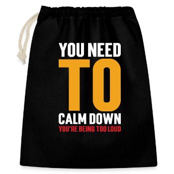 Message Motivation Affirmations - Gift Bag 40 x 50 cm - black - Front