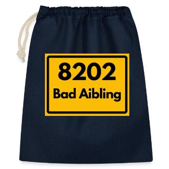 ALTE POSTLEITZAHL 8202 PLZ 83043 BAD AIBLING BAYER - Geschenkbeutel aus Baumwolle (40 x 50 cm) - Navy - Vorne
