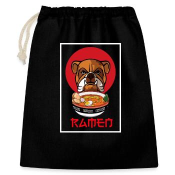 Design de streetwear pour les ramen japonais - Sac cadeau 40 x 50 cm - noir - Devant