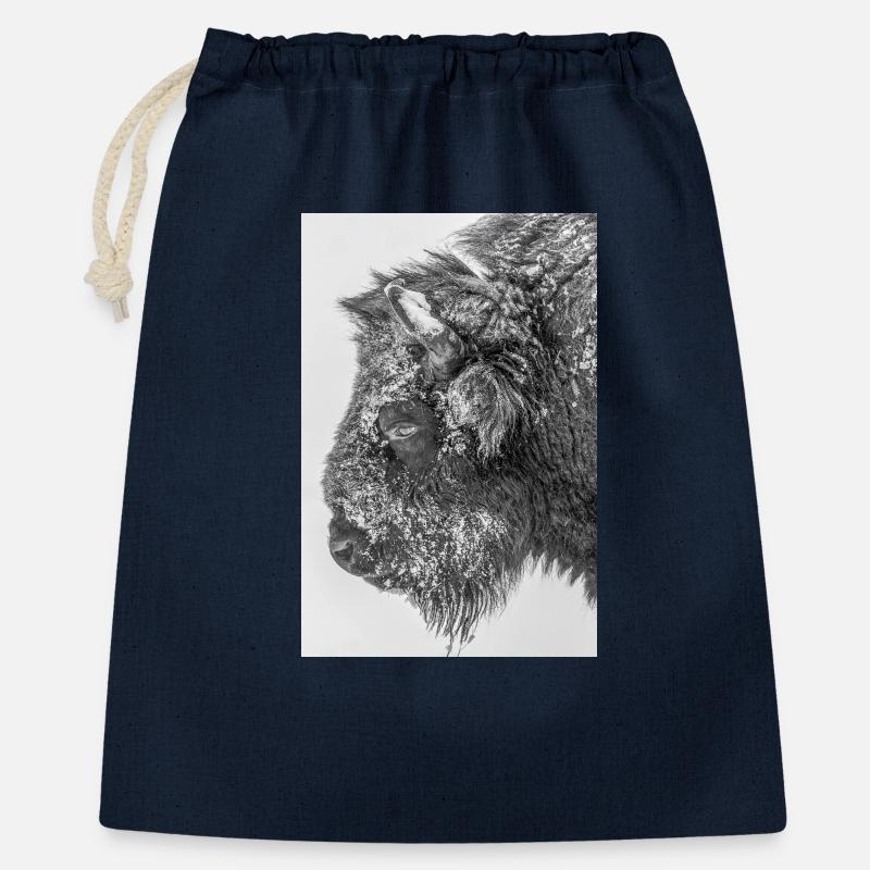 Wisent bw D4N3127 - Geschenkbeutel aus Baumwolle (40 x 50 cm) - Navy