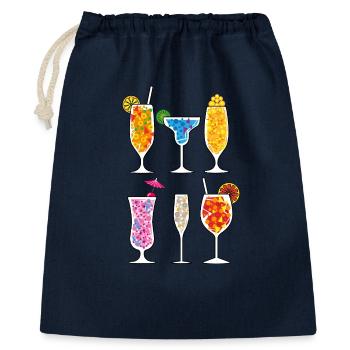 Summer drinks - Gift Bag 40 x 50 cm - navy - Front