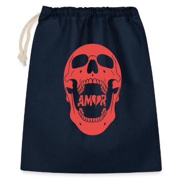 Amor-Design - Geschenkbeutel aus Baumwolle (40 x 50 cm) - Navy - Vorne