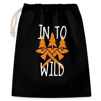 Dans la Wild Wald Äxte - Sac cadeau 40 x 50 cm - noir - Devant
