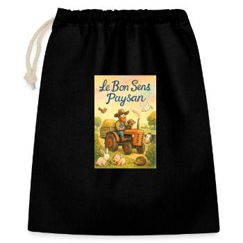 Peasant common sense - Gift Bag 40 x 50 cm - black - Front