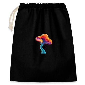 Classic Mushroom - Geschenkbeutel aus Baumwolle (40 x 50 cm) - Schwarz - Vorne