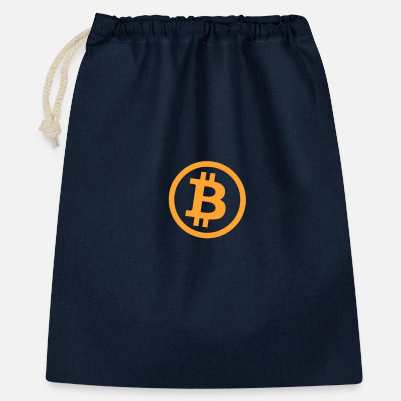 Bitcoin_Logo_Perfekt - Gift Bag 40 x 50 cm - navy