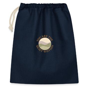Quiet Within Nature Hills Logo - Sac cadeau 40 x 50 cm - marine - Devant