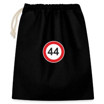 44 forty-four birthday speed limit - Gift Bag 40 x 50 cm - black - Front