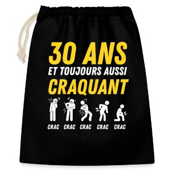 30 Years Vintage Anniversary Humor - Gift Bag 40 x 50 cm - black - Front