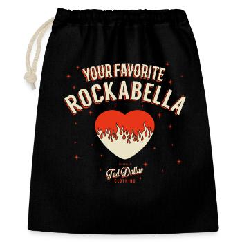 Your Favorite Rockabella - Geschenkbeutel aus Baumwolle (40 x 50 cm) - Schwarz - Vorne