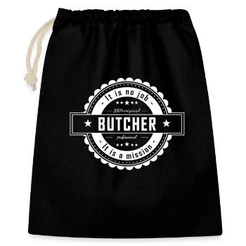 BUTCHER - Gift Bag 40 x 50 cm - black - Front